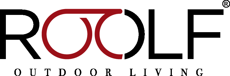 a red and black logo
